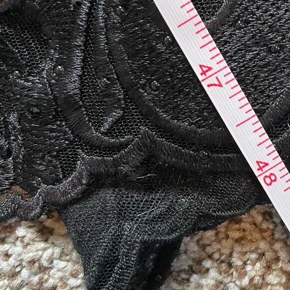 NWT ELLIE WILDE by MON CHERI Two Piece Dress EW118156 Black Nude Size 10 - Picture 10 of 16